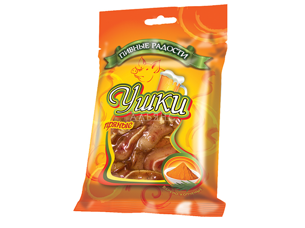 Уши свиные пряные "Пивные радости" (100гр) в Казани