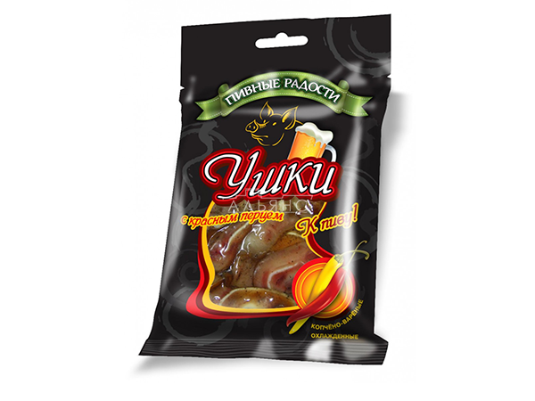 Уши свиные с красным перцем "Пивные радости" (100гр) в Казани