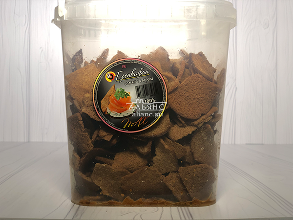 Ржаные гренки с семгой и сыром в Казани