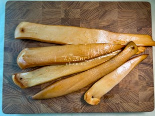 Корюшка х/к (крупная): Кальмар палочки х/к