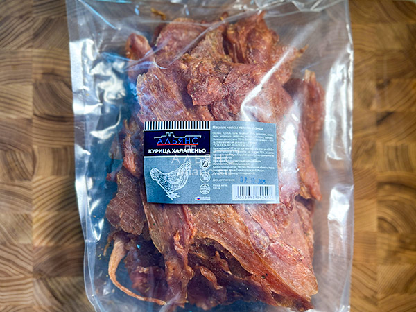 Мясо (АЛЬЯНС) вяленое курица 500гр "С халапеньо" в Казани