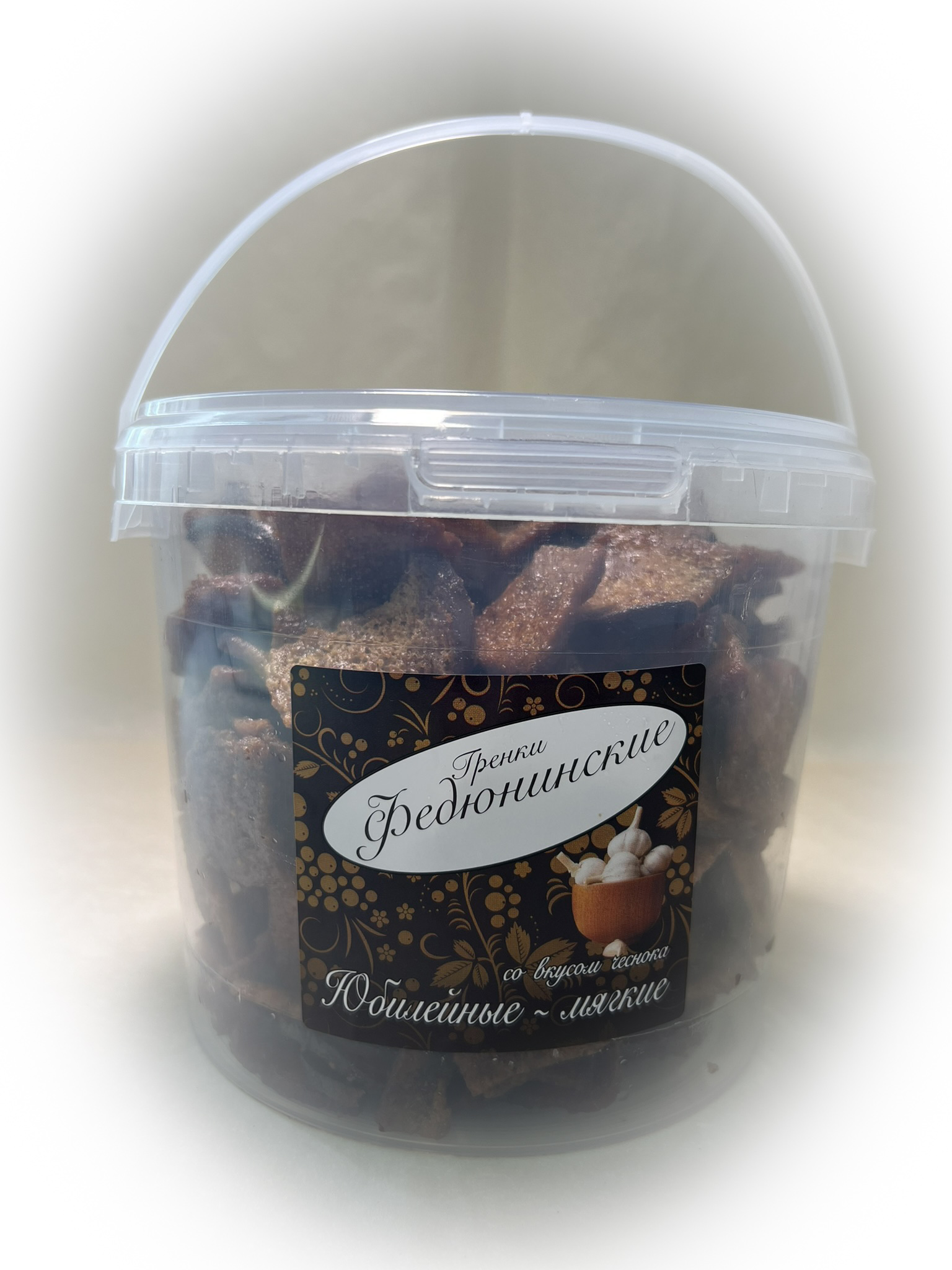 Гренки "ФЕДЮНИНСКИЕ" "Чеснок" (ведро 900 гр.) в Казани