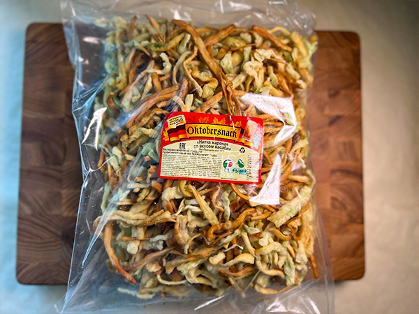 Нитка ЖАРЕНАЯ "Васаби" Oktobersnack 1 кг (сырный продукт) в Казани