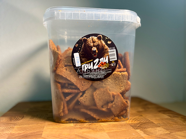 Ведро Ржаные гренки со вкусом Крылышки Барбекю (1 кг) в Казани