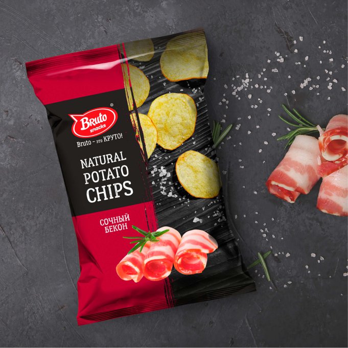 Картофель «Бруто» со вкусом бекона 70 гр. в Казани